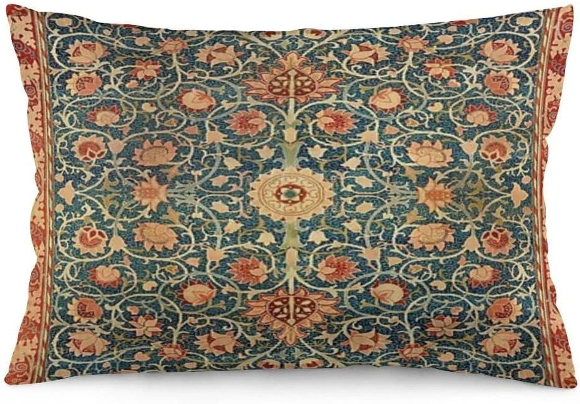 Holland Park William Morris Throw Pillow Covers 12X20 Inch Aesthetic Pillow Velv