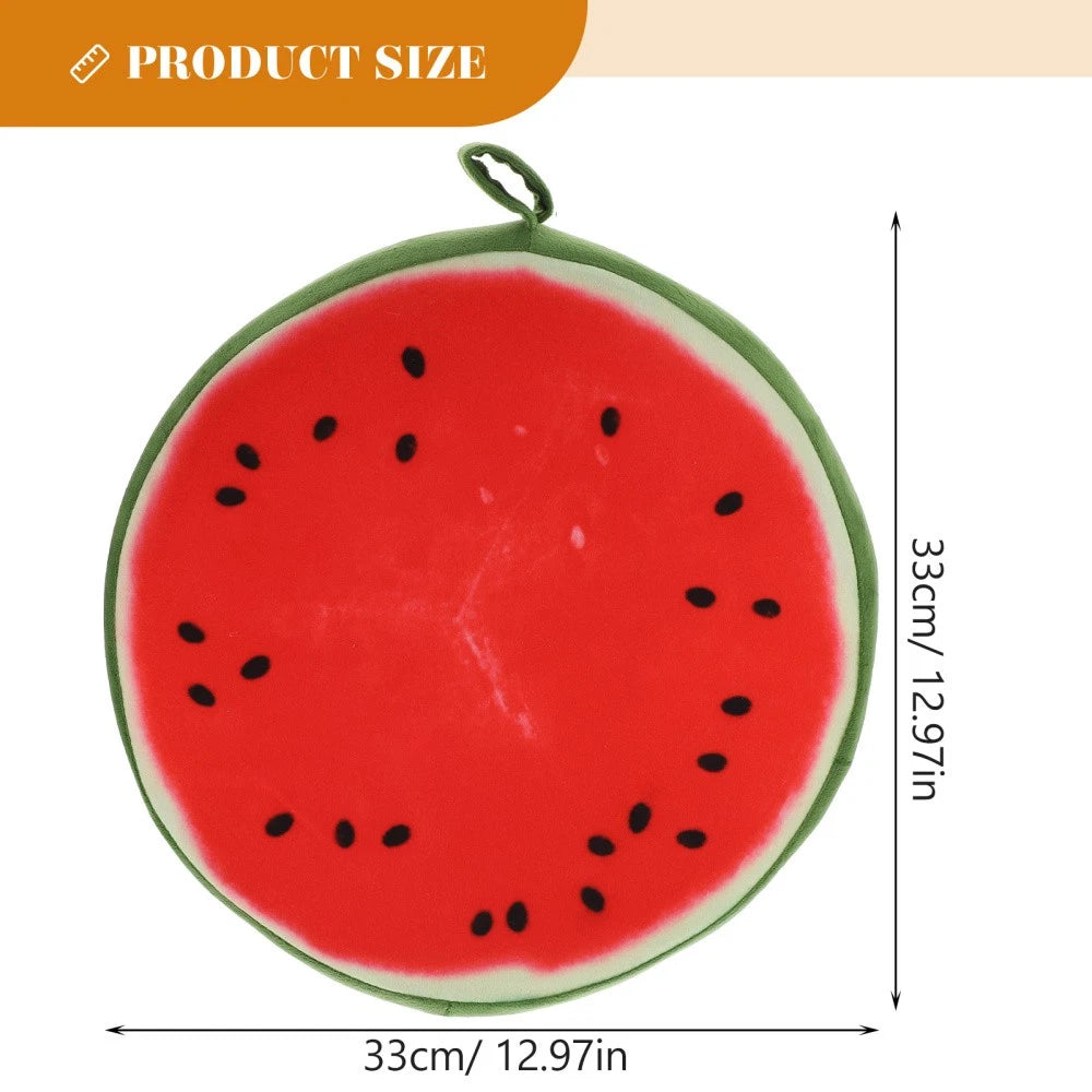 33 Cm Watermelon Seat Cushion Office Fruit Pads Round Orange Throw Pillow Cover