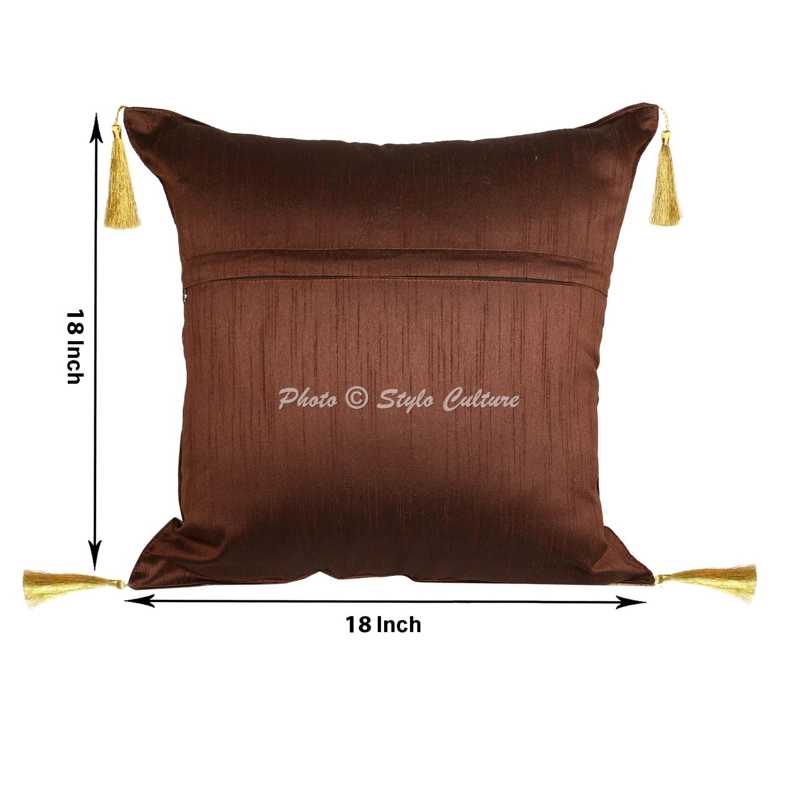 Art Decor Floor Cushion Brocade Jacquard Peacock Hippie Gypsy Pillow Meditation