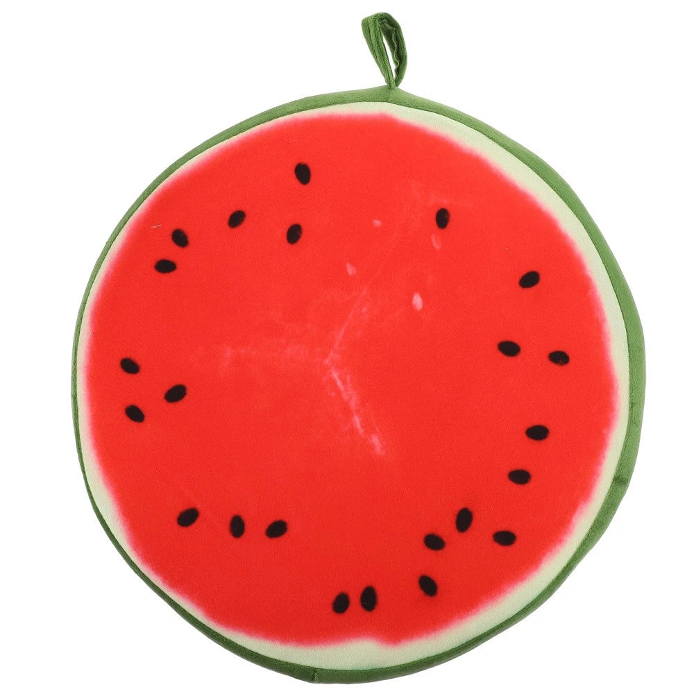 33 Cm Watermelon Seat Cushion Office Fruit Pads Round Orange Throw Pillow Cover