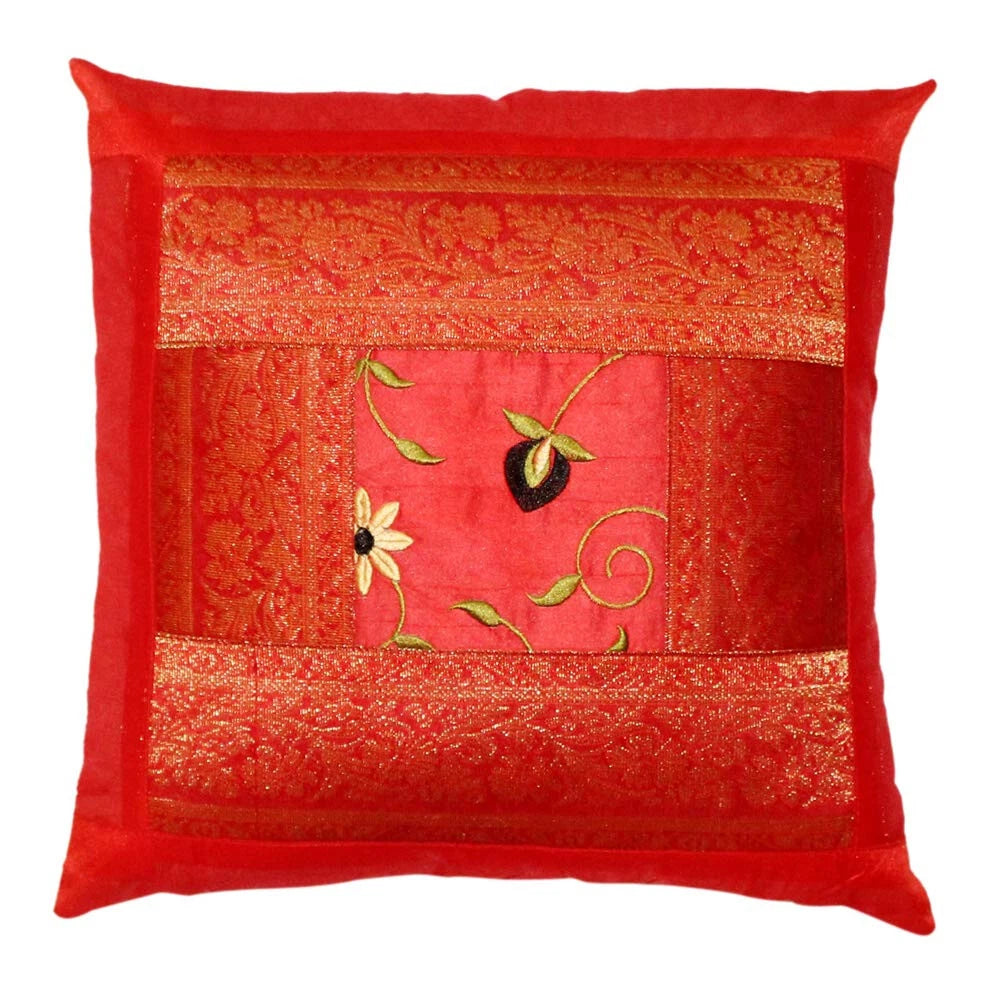 Indian 5 pc Ethic Embroidered Decorative Sofa Throw Pillow Cushion Cover Boho