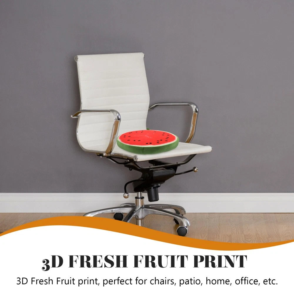 33 Cm Watermelon Seat Cushion Office Fruit Pads Round Orange Throw Pillow Cover