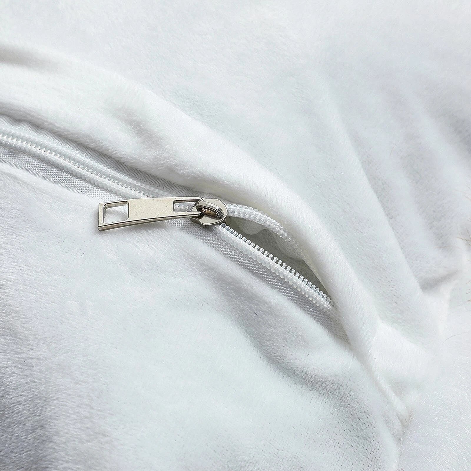 Excluding Insert Faux Fur Sheepskin Pillow Cover White Shag Fuzzy 20x20 Inch ...