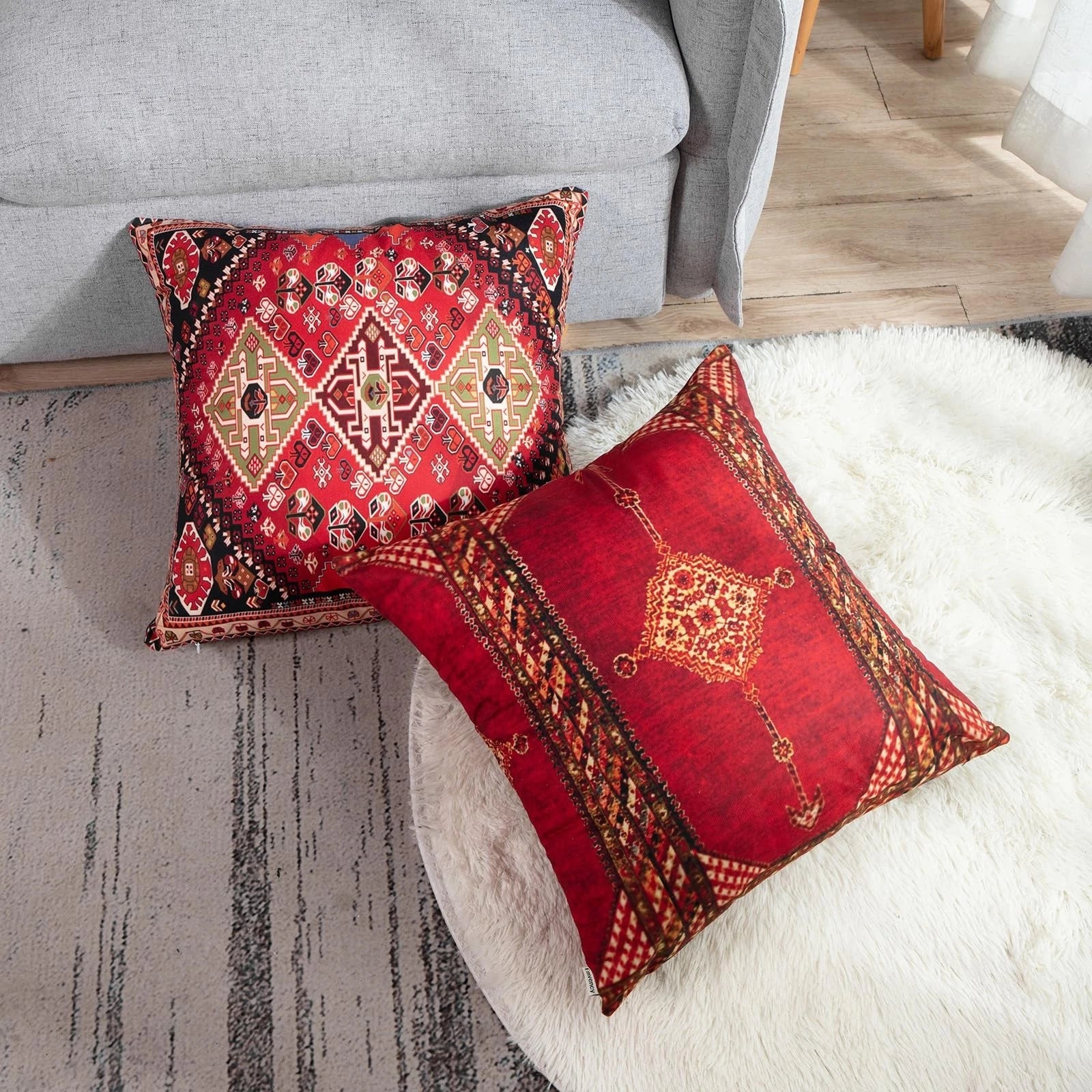 Britimes Throw Pillow Covers Geometric Kilim Moroccan Home Decor Set of 4 Ori...