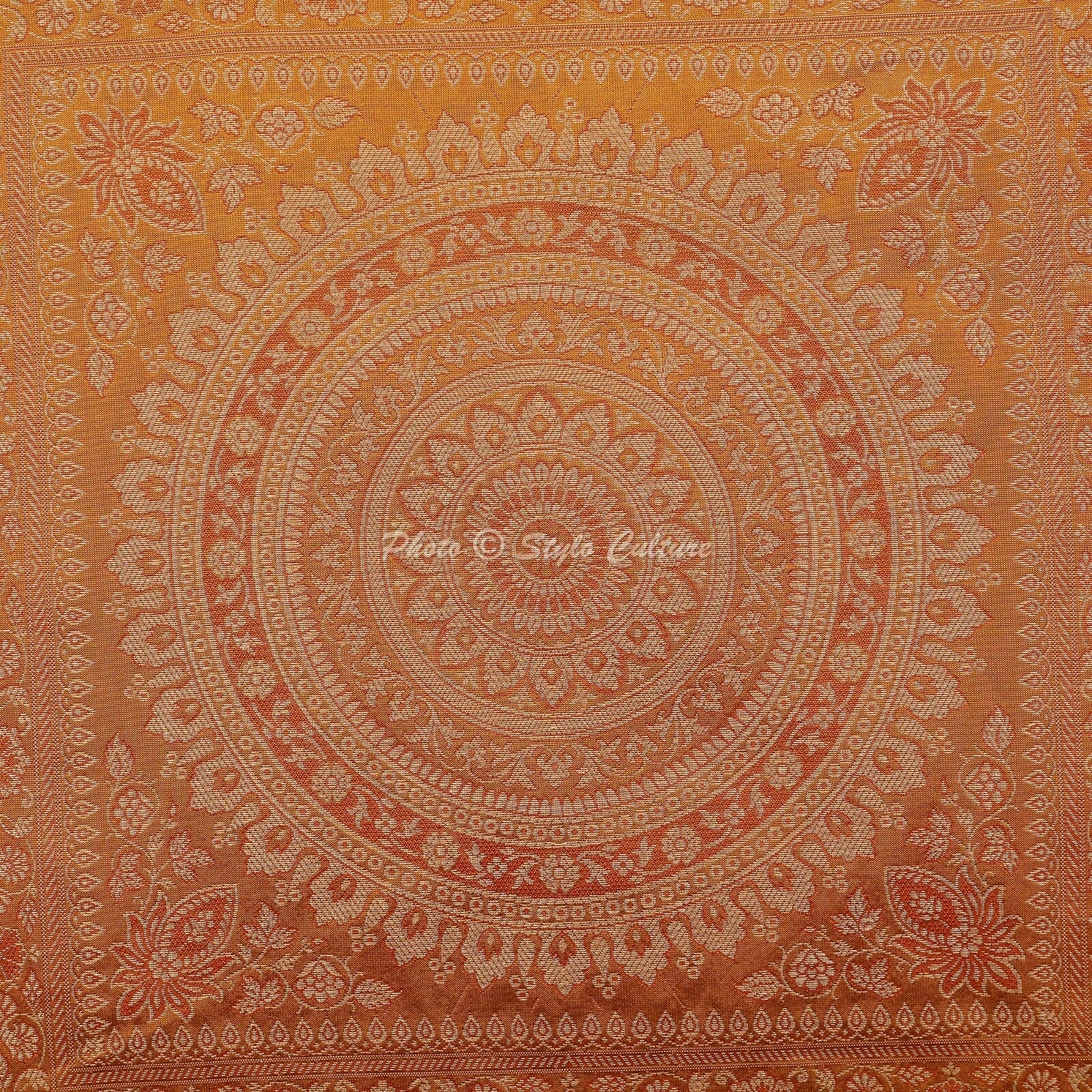 Art Decor Handmade Floor Cushion Brocade Jacquard Hippie Gypsy Pillow Meditation