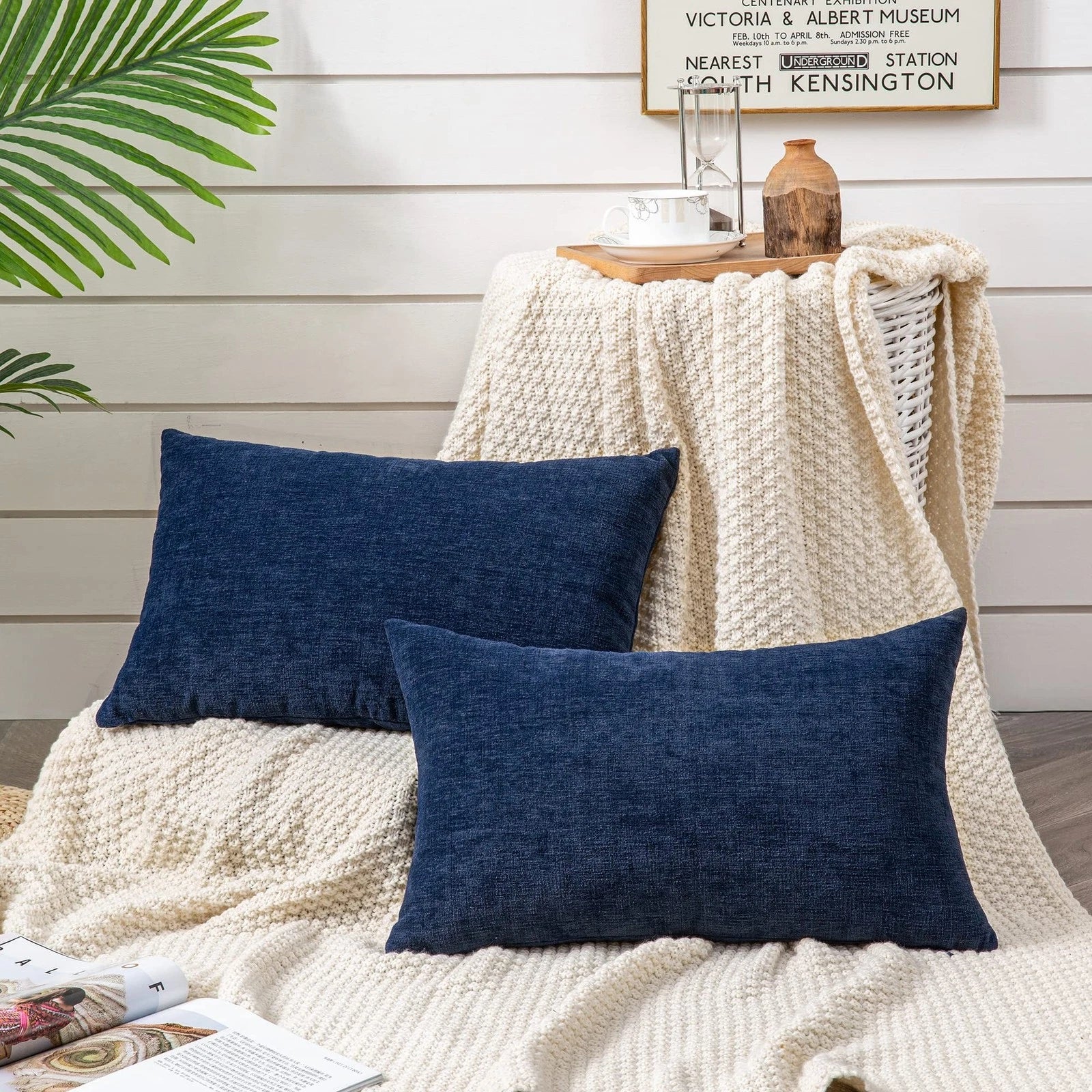 GAWAMAY Lumbar Support Pillow Decorative Rectangle Throw Pillow Covers 12"x20...