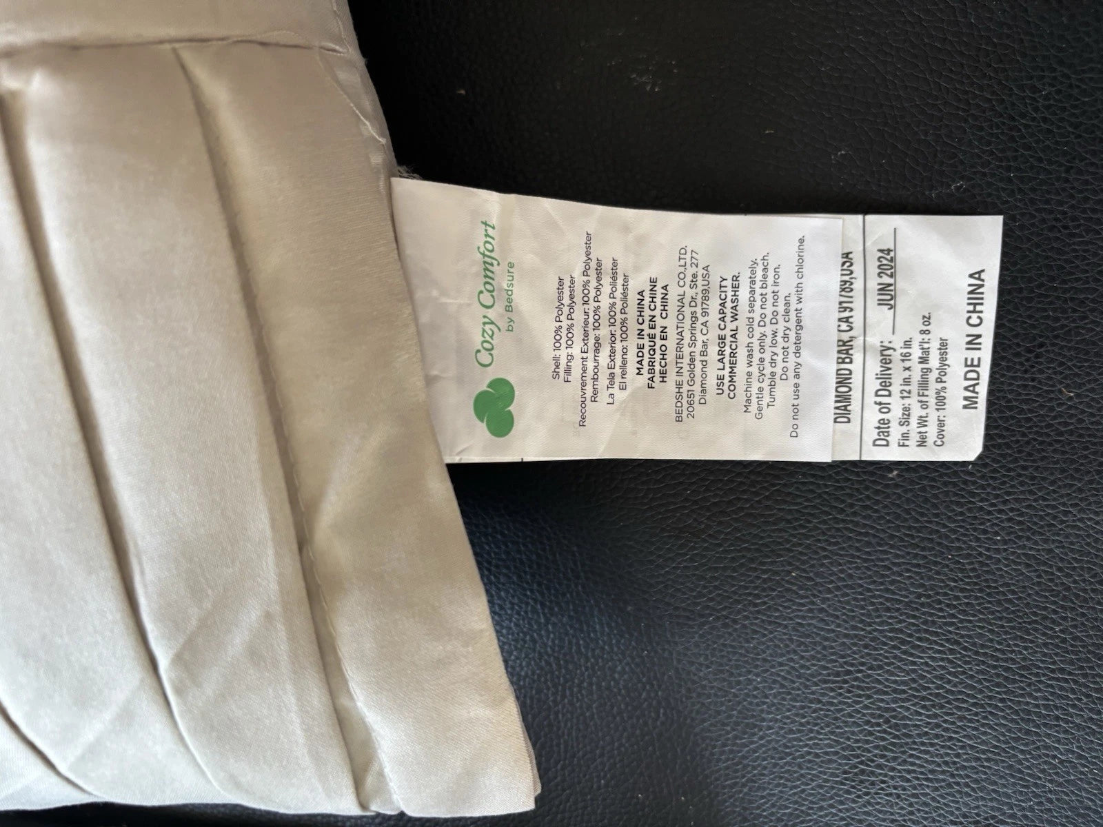 New Bedsure 1 Pack Get Cozy Throw Pillow 15 X 12 Beige Criss Cross Fast Shipping