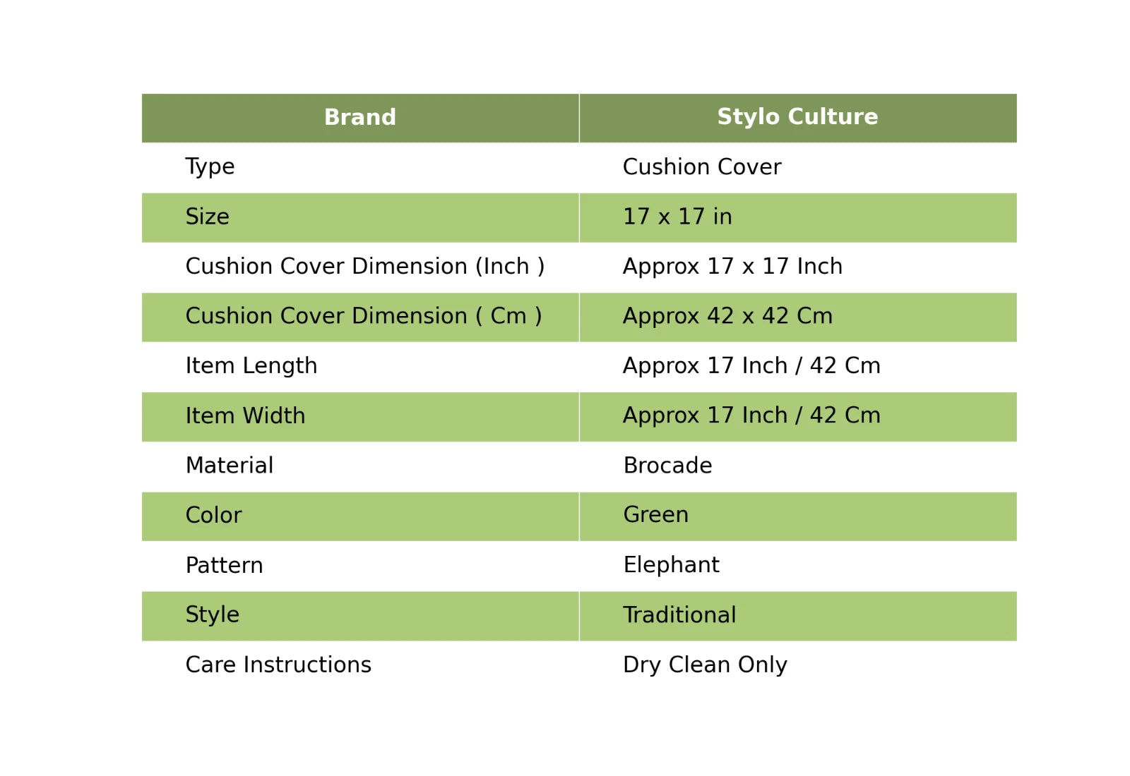 Green Cushion Cover Brocade Jacquard Gypsy Elephant Tribal Hippie Pillow