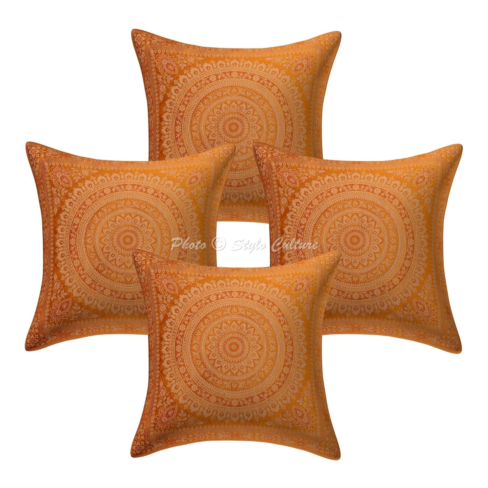 Art Decor Handmade Floor Cushion Brocade Jacquard Hippie Gypsy Pillow Meditation