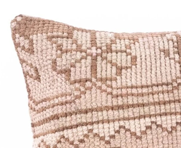 Handmade Kilim Wool Jute Cushion Cover 12x12 Hand-woven Pillowscase