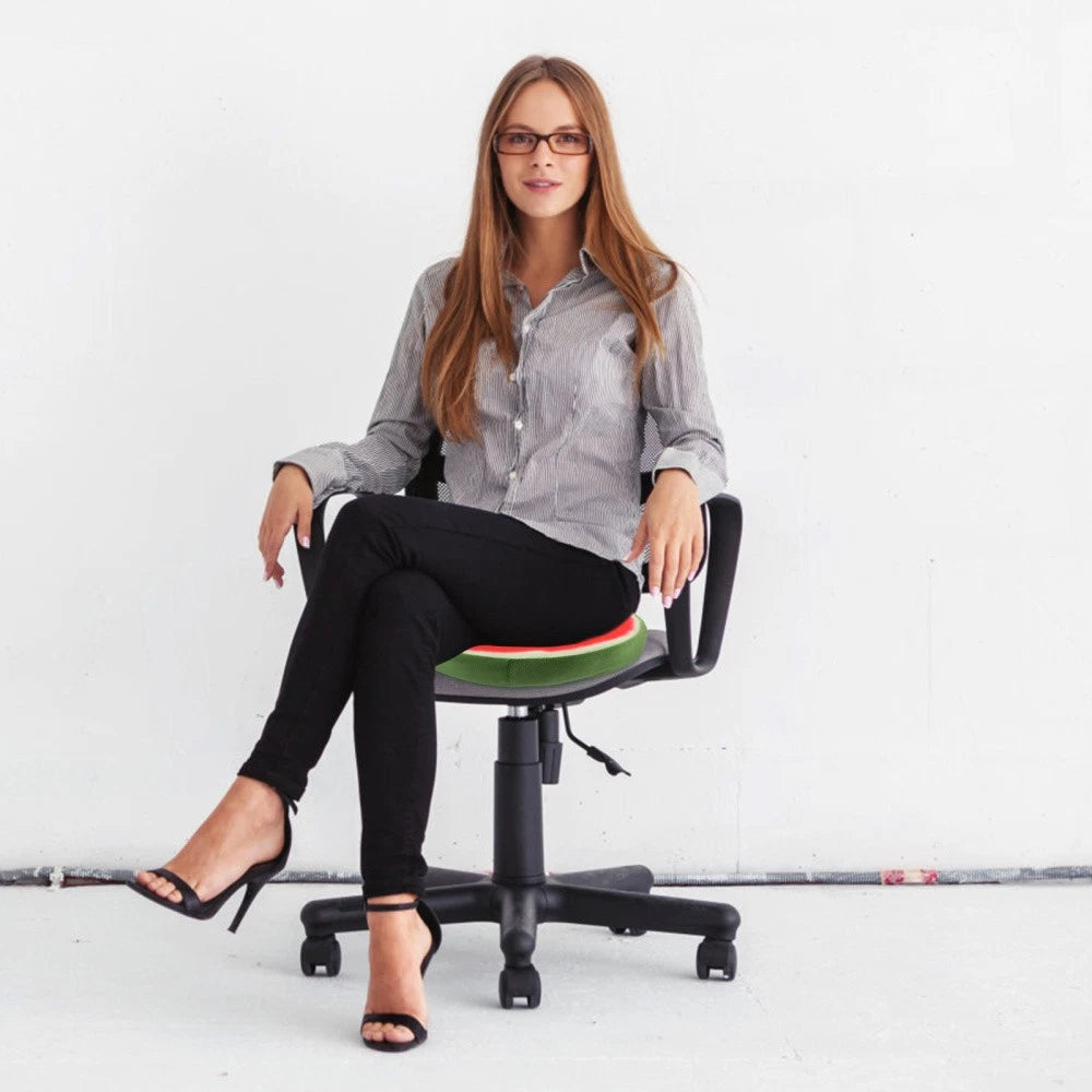 33 Cm Watermelon Seat Cushion Office Fruit Pads Round Orange Throw Pillow Cover