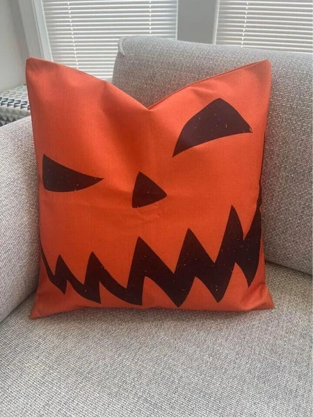 Halloween Pillow Covers 18x18 Inch Set of 4 Fall Throw Pillowcases Double Sided