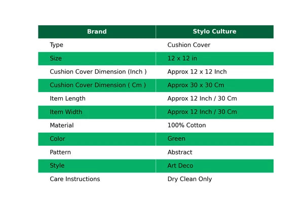 Green Cushion Cover Vintage Gypsy Handmade Indian Ethnic Tribal Hippie Pillow