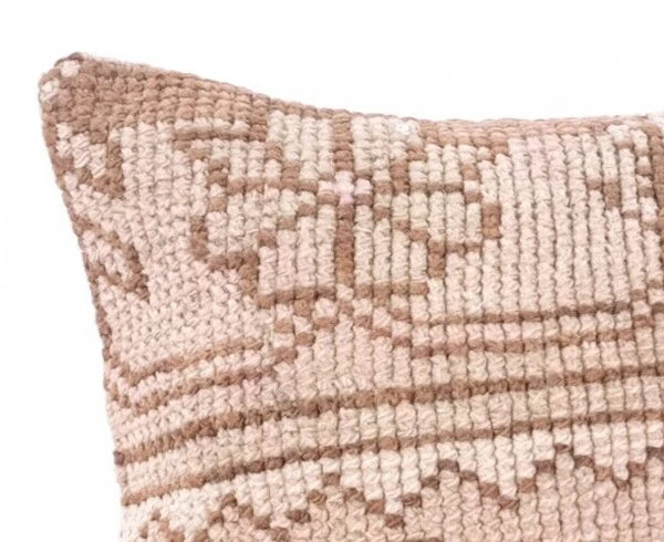 Handmade Kilim Wool Jute Cushion Cover 12x12 Hand-woven Pillowscase