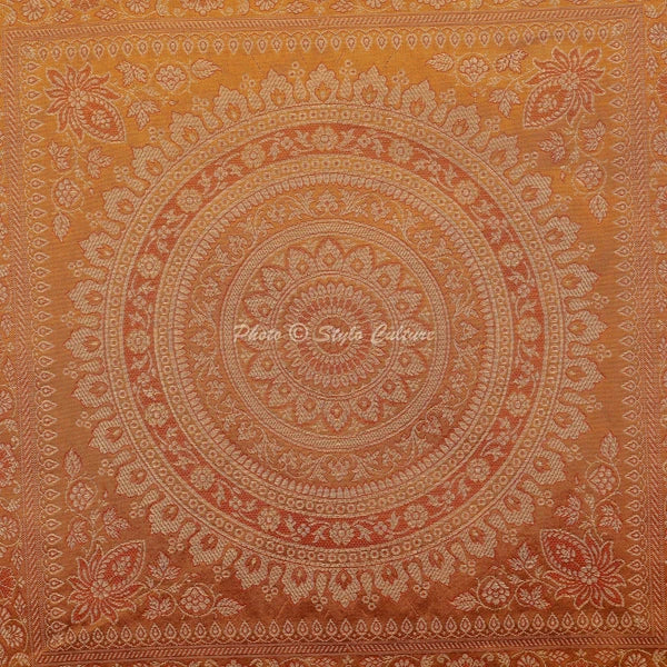 Art Decor Handmade Floor Cushion Brocade Jacquard Hippie Gypsy Pillow Meditation