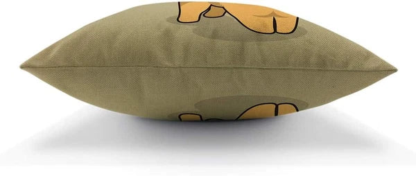 Corgi Dog Throw Pillow Cover Shiny Butt Cute Dog Animal Pet Puppy Cartoon Lovely