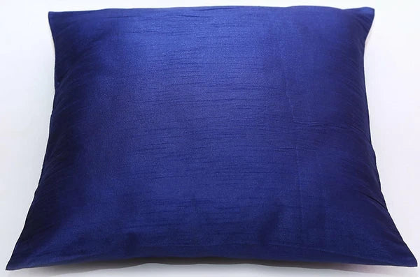 Ethnic 16 " Indian Decor Dupioni Brocade Silk Pillow/Cushion Throw Cover Blue