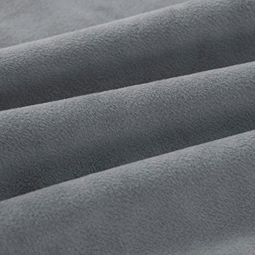 Gray Velvet Throw Pillow Covers 22x22 Inch, Pack of 22" x 22" (Pack of 2) Grey