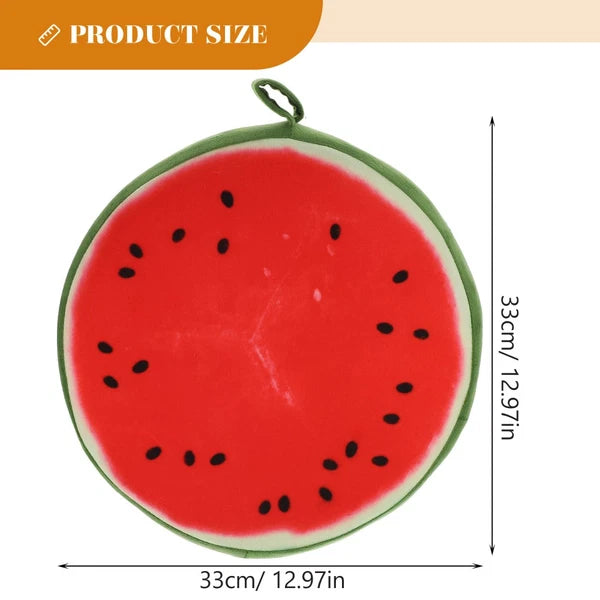 33 Cm Watermelon Seat Cushion Office Fruit Pads Round Orange Throw Pillow Cover