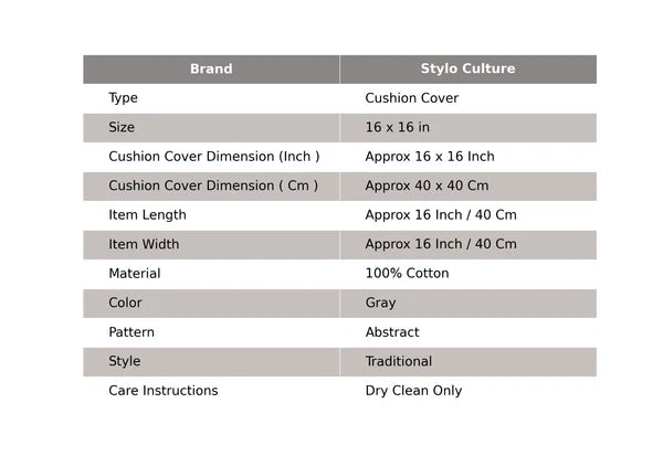 Gray Cushion Cover Vintage Gypsy Handmade Indian Tribal Ethnic Hippie Pillow