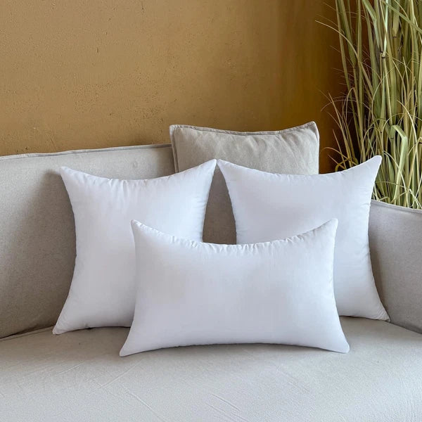 20 x 20 Outdoor Pillow Inserts Set of 4 Square Throw Pillow Inserts Waterproo...