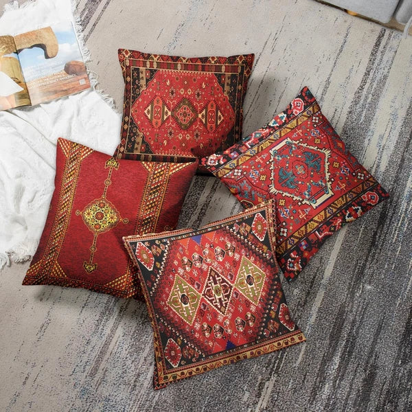 Britimes Throw Pillow Covers Geometric Kilim Moroccan Home Decor Set of 4 Ori...