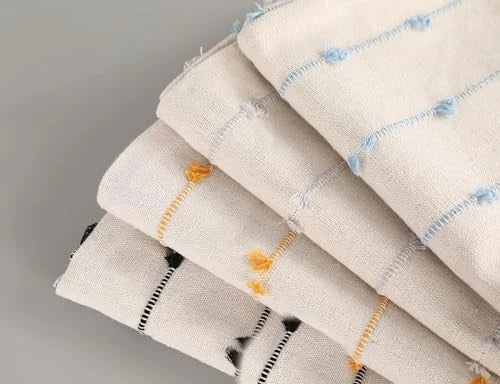 Extra Long Body Pillow case 12 x 48 Inch,Striped 48" x 12" (Pack of 1) Yellow