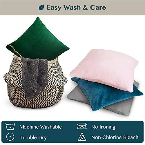 Light Pink Throw Pillow Covers 18x18 Set of 18x18 Inch (Pack of 2) Blush Pink