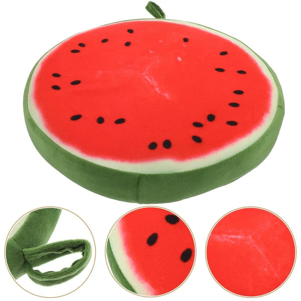 33 Cm Watermelon Seat Cushion Office Fruit Pads Round Orange Throw Pillow Cover