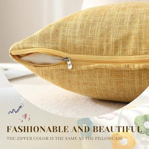 Decorative Throw Pillow Covers 16x16 Inch Super Soft Modern Farmhouse Pillow