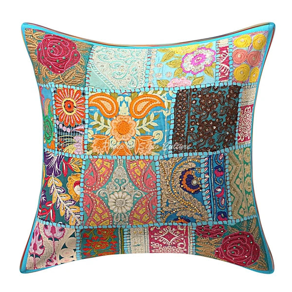 Art Decor Handmade Floor Cushion Vintage Bohemian Hippie Gypsy Pillow Meditation