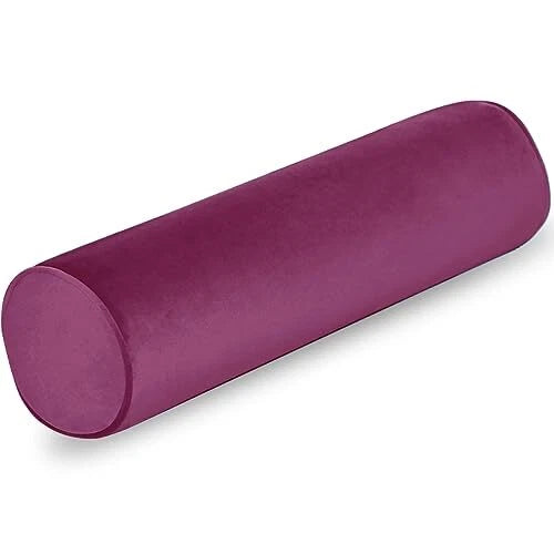 Neck Roll Pillowcases with Zipper - Full Moon 6" x 24" Burgundy Wine