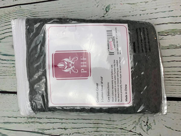 Cotton Waffle Weave Throw Pillow Cover 18 x 18in No Insert 2 Pack Square