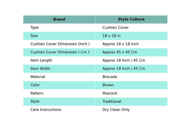 Art Decor Floor Cushion Brocade Jacquard Peacock Hippie Gypsy Pillow Meditation