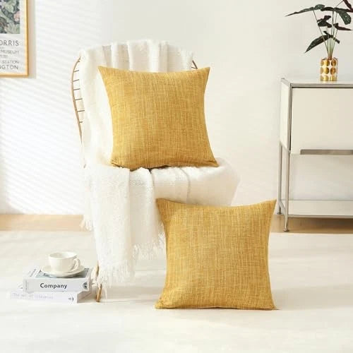 Decorative Throw Pillow Covers 16x16 Inch Super Soft Modern Farmhouse Pillow