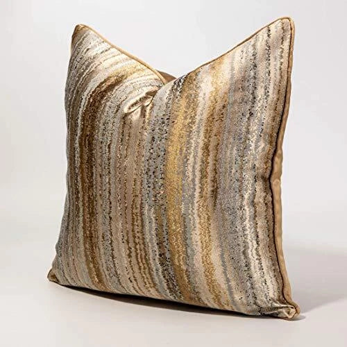 Decorative Luxurious Throw Pillow Covers Square 18" x 18" (Pack of 1) Gold