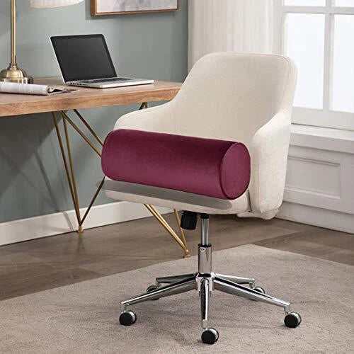 Neck Roll Pillowcases with Zipper - Full Moon 6" x 24" Burgundy Wine