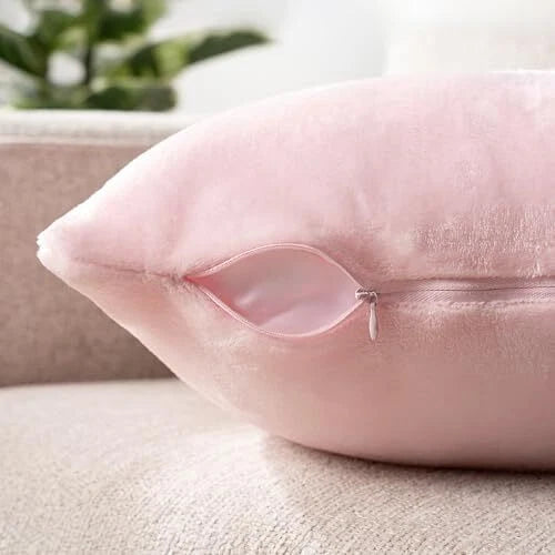 Light Pink Throw Pillow Covers 18x18 Set of 18x18 Inch (Pack of 2) Blush Pink