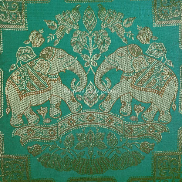 Decor Floor Cushion Brocade Jacquard Boho Elephant Hippie Gypsy Pillow