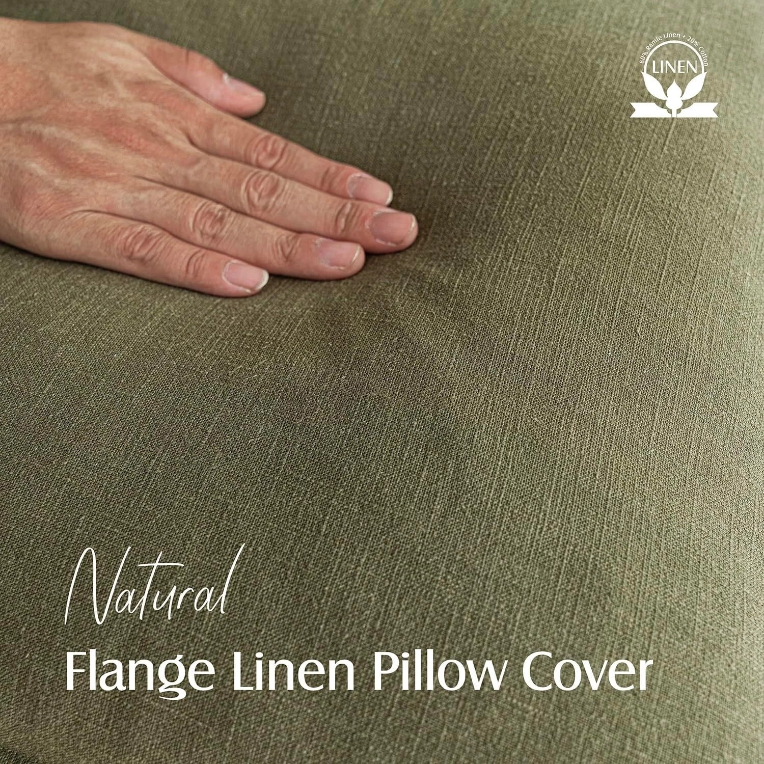 Versatile Olive Green Decorative Pillow Covers - 2pcs 18x18 Inch for Home Style