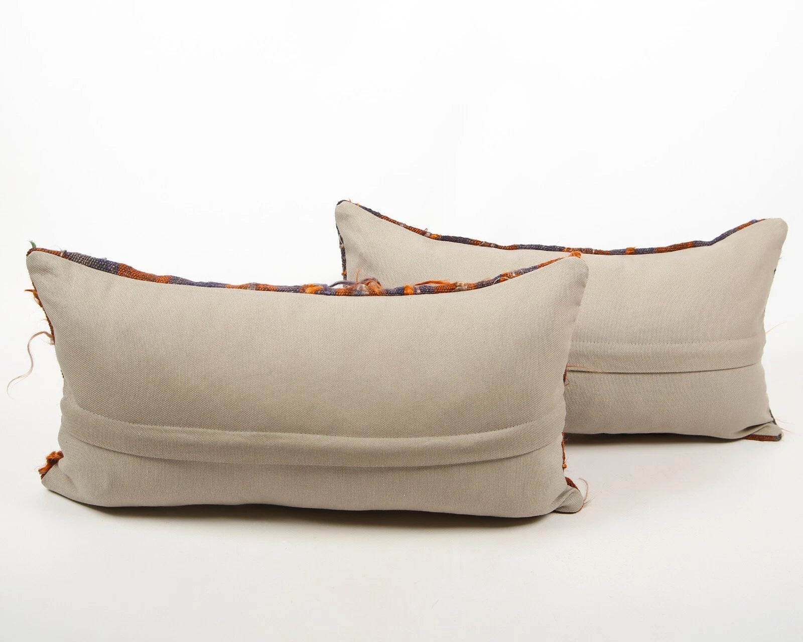 Set of 2 Kilim Pattern Woven Fabric Pillow Cover Kilim Rug Southwestern Bohemian