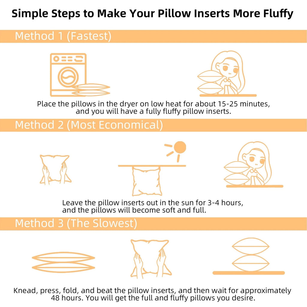 16 x 16 Outdoor Pillow Inserts Set of 2 Square Throw Pillow Inserts Waterproo...