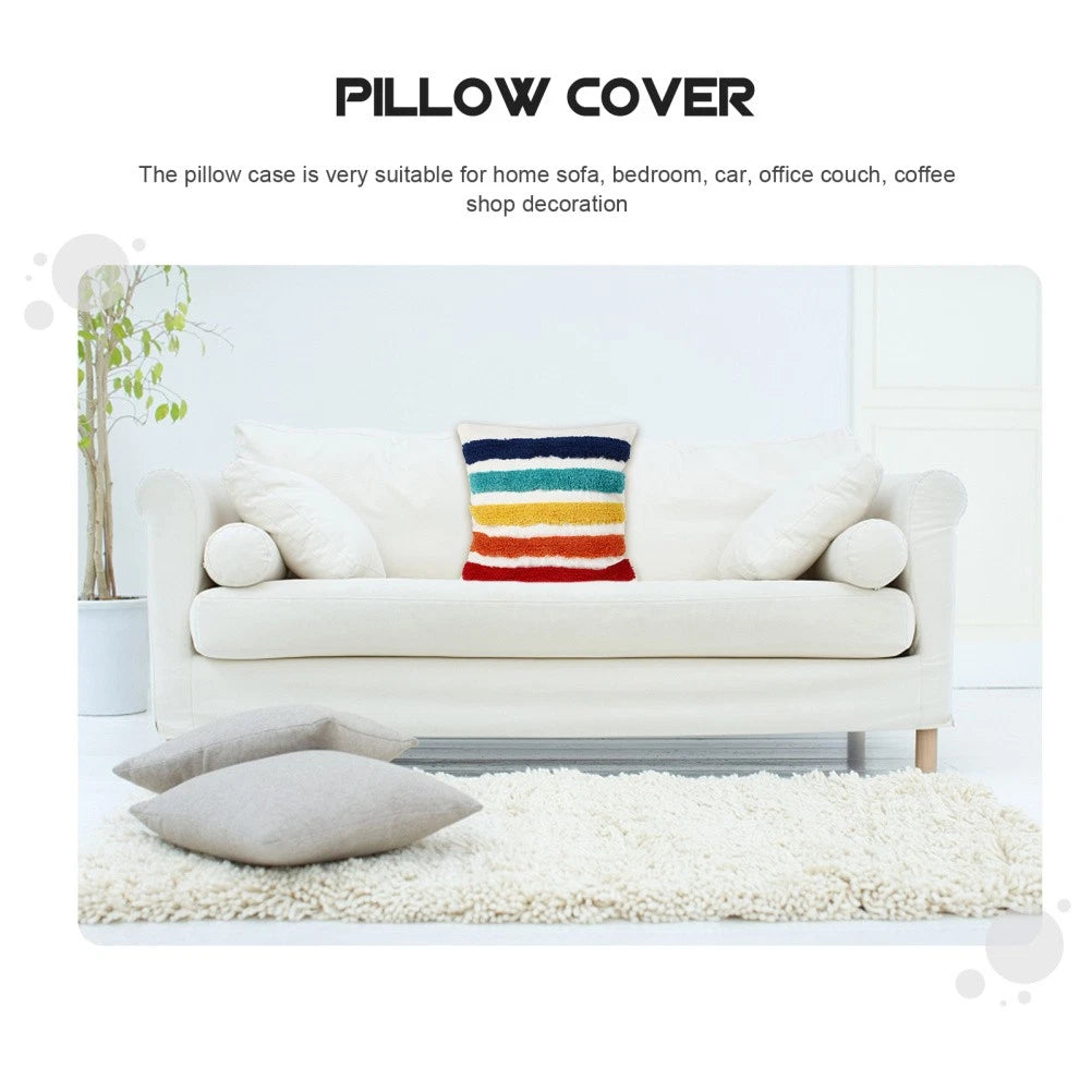 Rainbow Decorative Pillow Throw Cushion Cover Household Pillowcase