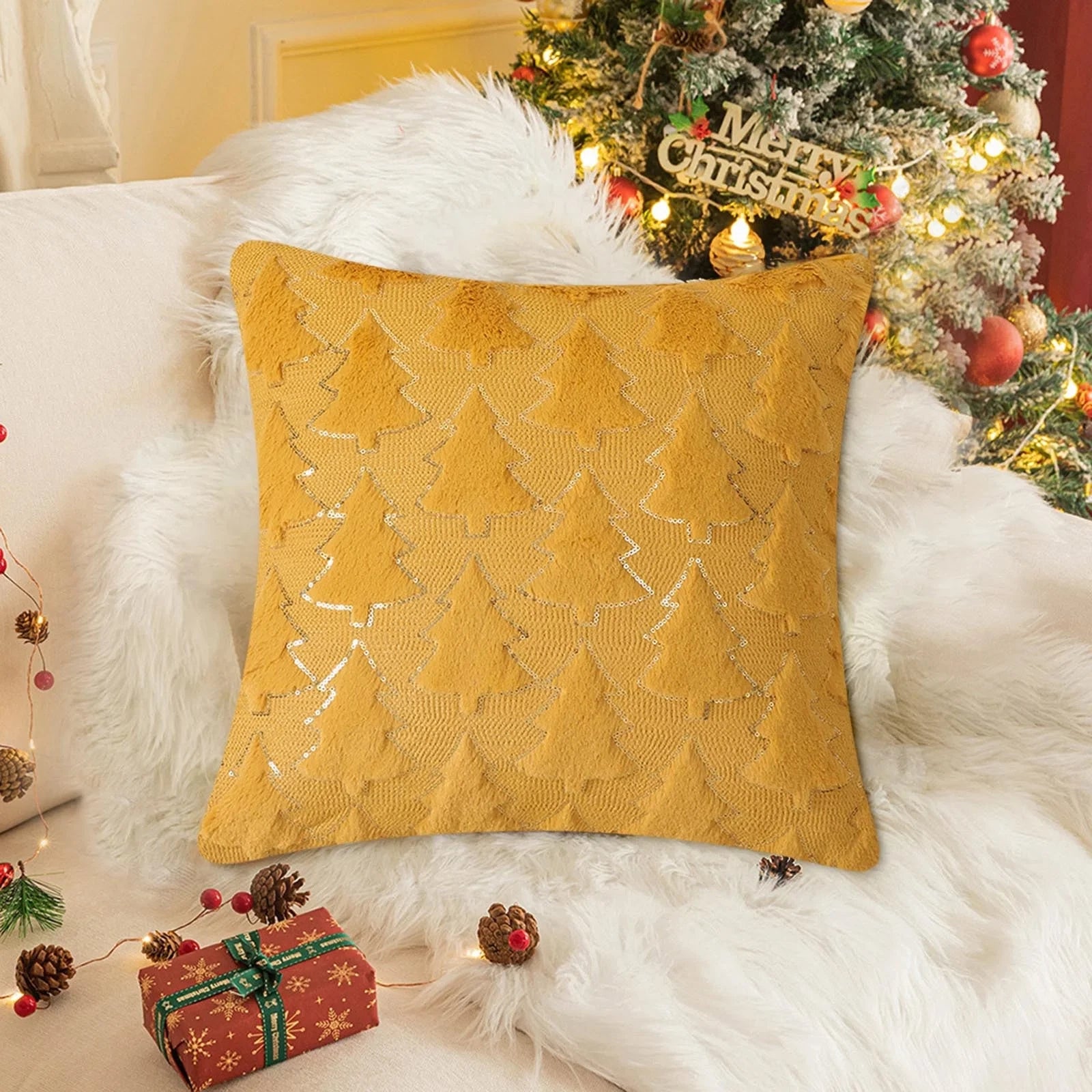 16"x16" Faux Fur Pillow Covers