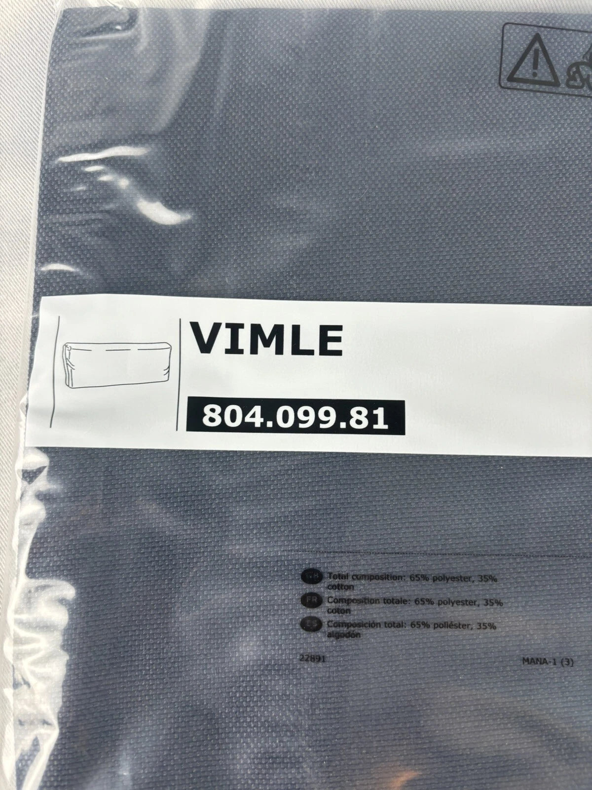 IKEA VIMLE Cover For Headrest Blue Navy 804.099.81 Sofa Cushion Pillow Cover
