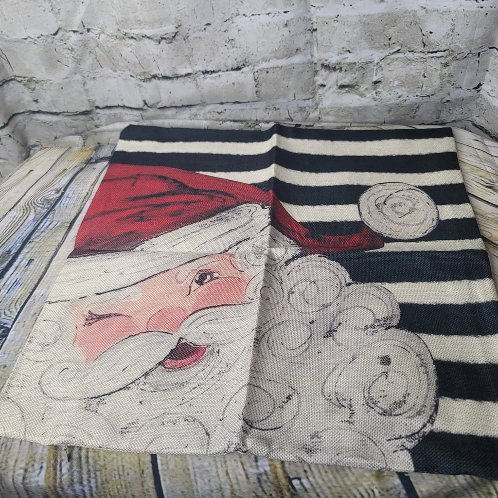 2 Santa Christmas Gnomes Cases Throw Pillow Cover Home Cushion Sofa