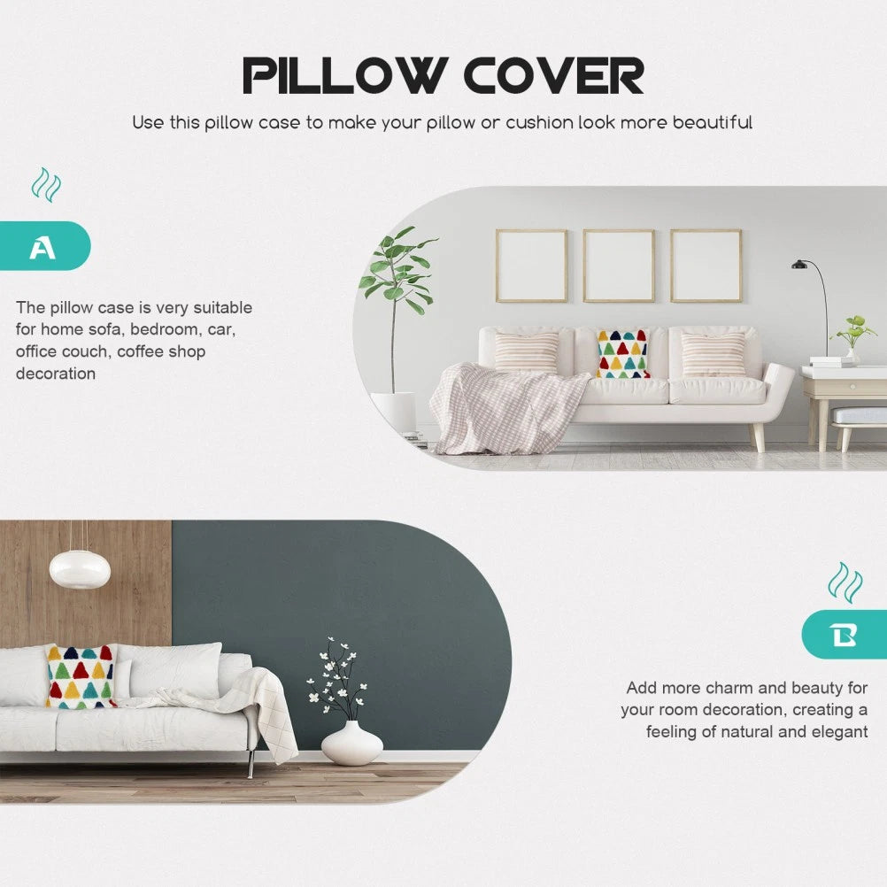 Rainbow Decorative Pillow Throw Cushion Cover Household Pillowcase