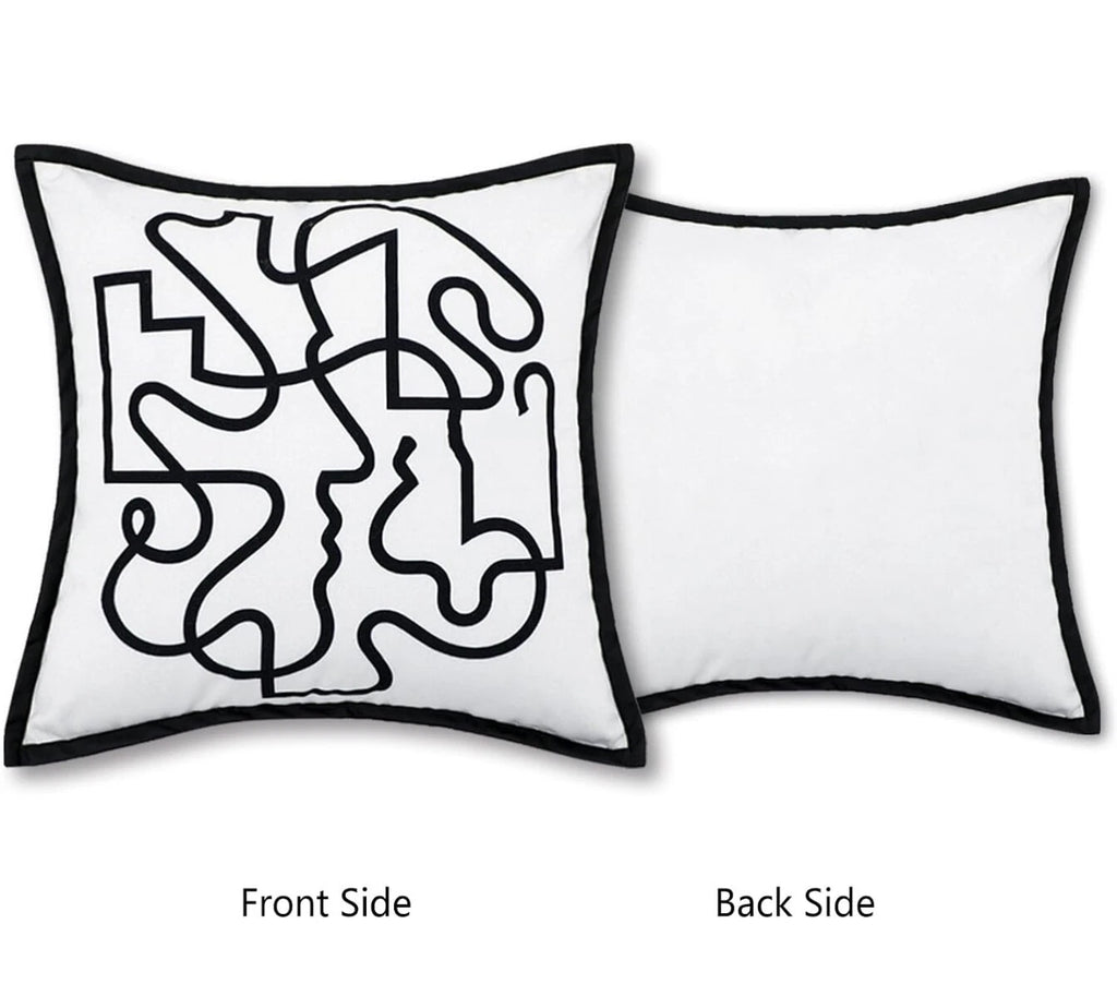 Throw Pillow Covers 18x18, 2 Pcs Decorative Pillow Covers, Farmhouse Couch...