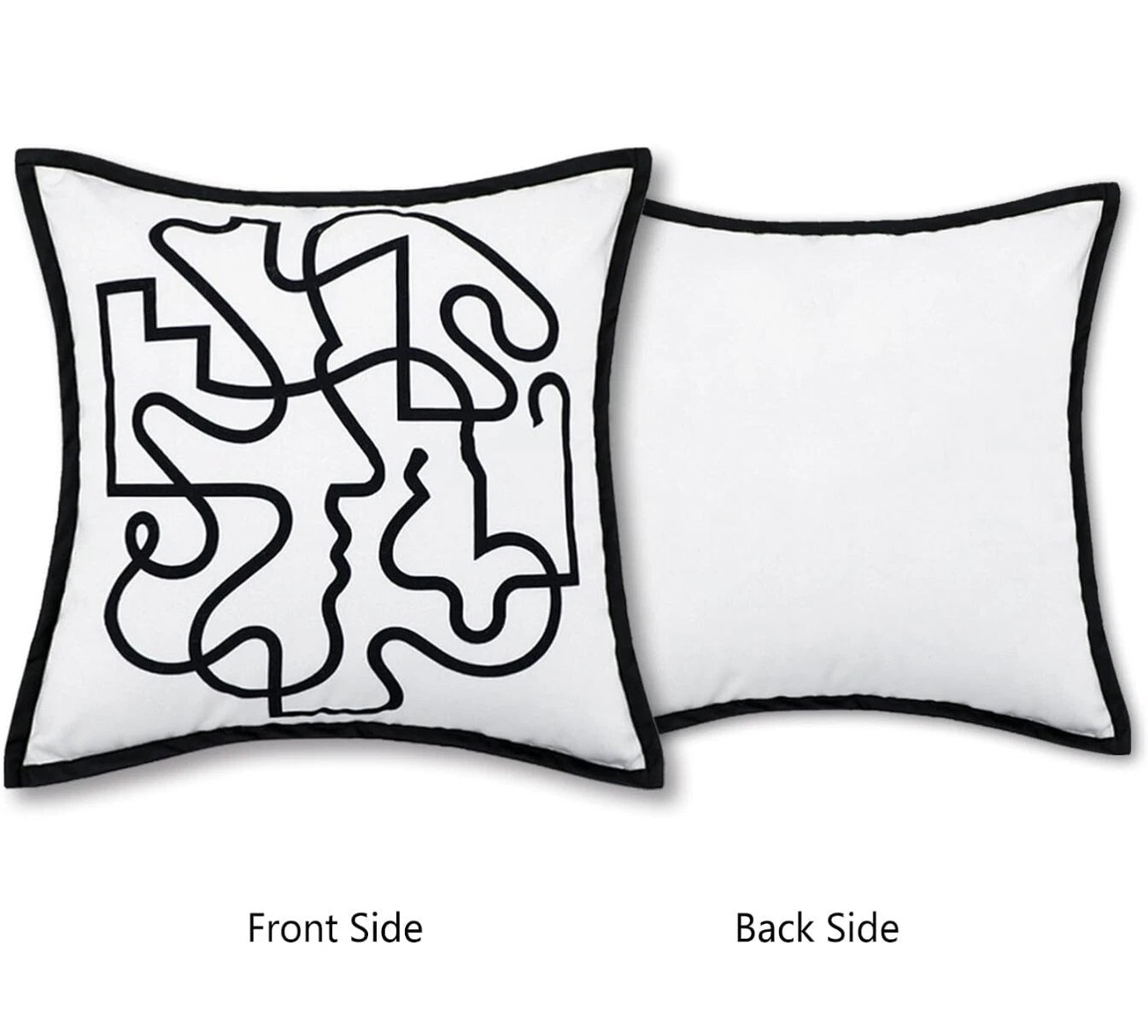 Throw Pillow Covers 18x18, 2 Pcs Decorative Pillow Covers, Farmhouse Couch...