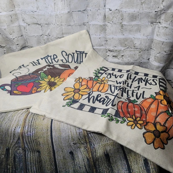 2 Fall Football South Grateful Heart Cases Throw Pillow Cover Home Cushion Sofa